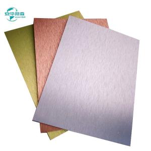 Wholesale 1220mm Brushed Aluminum Composite Panel For Indoor Decoration from china suppliers