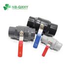 1 1/2 Inch PVC/Plastic Ball Valve Straight Through Type Channel Two Parts Type
