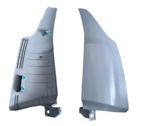 Wholesale FOR HYUNDAI HD65 HD78 Front End Trim Corner Panel Assy 82711-5K000 82721-5K000 from china suppliers
