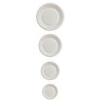 Disposable Biodegradable Sugarcane Rippled Plates For Party Paper Dessert Plates