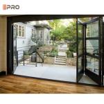 Modern High Aluminum Double Glass Accordion Large Big Bifold Long Bi Fold