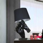 Nordic luxury resin desk lamp post-modern hotel decoration horse table lamp(WH
