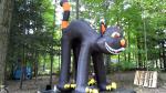 CE Certificate Outdoor Giant Advertising Inflatables Black Cat For Halloween