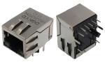 Metal shielded cat6 rj45 connectors , 1000 Gigabit female rj45 modular jack