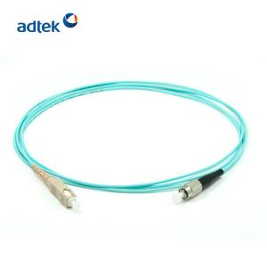 Wholesale SC-FC/UPC Simplex 2.0mm OM3 Fiber Optic Cable LSZH Aqua Multimode OEM / ODM from china suppliers