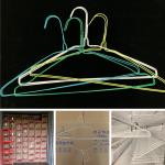 Colorful Pvc Coated Wire Hangers 16 Inch Dimesion 3.2mm Dia For Laundry Shop