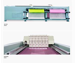 Wholesale 24 Needles Quilting Embroidery Machine , Straight Line Computer Quilting Machine from china suppliers