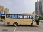 Used Transit Bus Golden Color 30 Seats KLQ6882 Single Door 6 Cylinders Engine