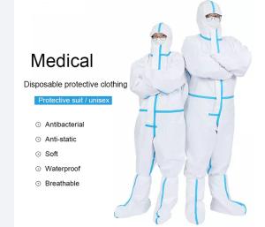Wholesale Anti Virus L 165cm White Disposable Overalls from china suppliers