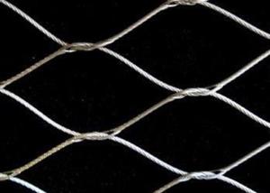 Wholesale Diamond Shape Knotted Rope Mesh , Stainless Steel Wire Mesh For Bird Cages from china suppliers