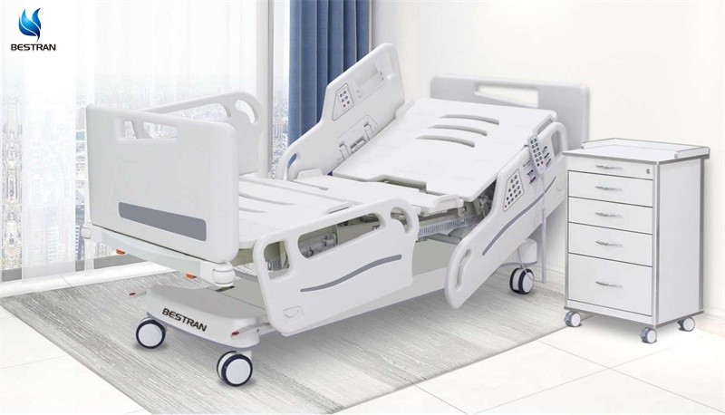 Lateral Tilt Electric ICU Hospital Bed Intensive Care Bed Post Surgery Recovery 7 Function