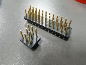 China 4.0mm Pitch Male Pin Header Connector 3 Rows ECU Connector 35pin PBT Round Pin on sale