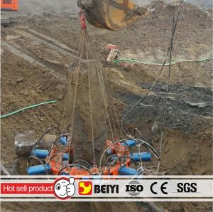 Wholesale HOT sale BEIYI new type hydraulic concrete pile cutter pile breaker pile cropper for excavator or crane from china suppliers