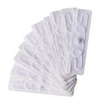 Fabric Textile Heat Sealing UHF RFID Laundry Tag With Adhesive Washable