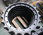 Forging Casting Excavator Drive Sprockets , 40SiMnTi Caterpillar Excavator Parts