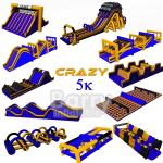 Unisex Inflatable Obstacle Run Outdoor Sport Equipment Large Adult 5k Inflatable