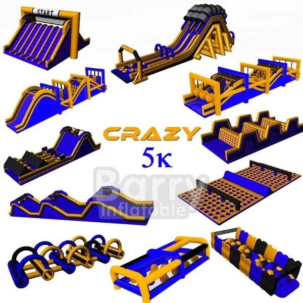 Unisex Inflatable Obstacle Run Outdoor Sport Equipment Large Adult 5k Inflatable
