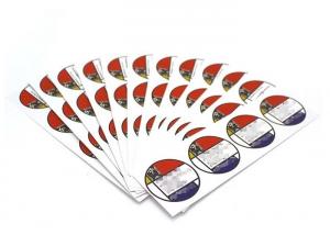 Wholesale Circle Self Adhesive Vinyl Stickers , Customised Sticky Labels Diameter 5 Cm from china suppliers