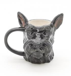 Wholesale 3d Animal Mug Cute Earthenware 3d Black Dog Shaped  Design With 3D Handpaint from china suppliers