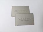 Customized Logo Engraved Metal Business Cards Personalized Mirror Surface