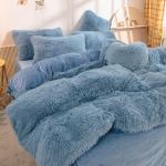 Princess Style Custom Christmas Luxury Shaggy Flanell Warm Bedding for Autumn