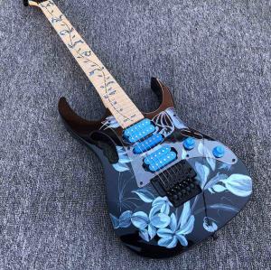 Wholesale 2019 High quality Electric Guitar Floyd rose Electric Guitar Hand painted guitar body free shipping from china suppliers