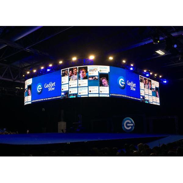 High Resolution Indoor Curved Led Display P3 Front Service Light Weight
