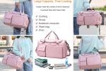 100l Carry On Waterproof Travel Duffel Bag With Shoe Compartment Backpack