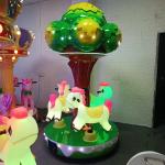 3 Players kids ride Carousel Merry mini Tree amusement game machine