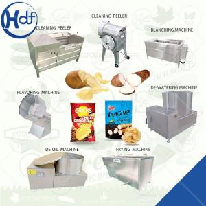 Wholesale Automatic Potato Chip Manufacturing Equipment Frozen French Fries Making Line from china suppliers