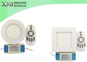 Wholesale 2.4G 6W flat round cct adjustable dual white double color led panel light led downlight from china suppliers