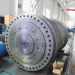 Base Welded Dump Truck Hydraulic Cylinder For Forging Press Carbon Steel gery