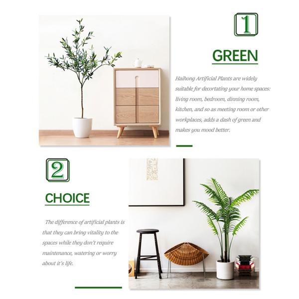 Environmentally Friendly Artificial Magnolia Tree No Color Fading Evergreen Plants