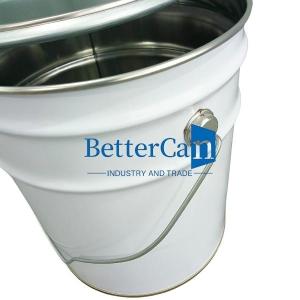Wholesale 10L Metal Paint Bucket Anti Rust Durable Metal Bucket 5 Gallon With Foam Strip from china suppliers