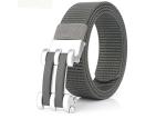 110cm Length Mens Elastic Stretch Belts with Brass Auto Buckle