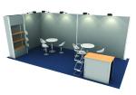 Advertising custom tradeshow booth wholesale tension fabric exhibition booth