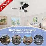 1stshine 30 Inch Pure Copper Reversible Motor Ceiling Fan with Pull Chain Small
