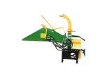 2 Cutting Blades 3 Point Wood Chipper With 26L Tank Hydraulic Feeding System