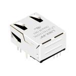 LPJK7401AGNL 10/100 Base-T Low Profile RJ45 Magjack Tab Up Yellow/Green Led