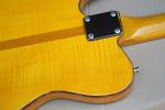 Custom Wholesale Yellow Body Electric Guitar with Red Tortoise Pickguard,Yellow