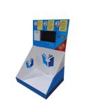 cardboard counter displays with LCD video player paper retail display cardboard