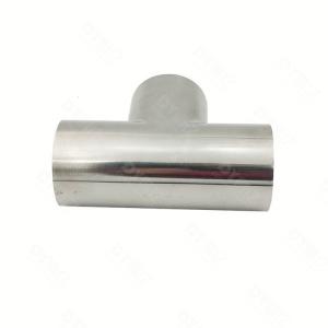 Wholesale High Quality SS304 Stainless Steel Sanitary Reducing Tee Pipe Fittings Three Ways from china suppliers