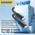 ESSAGER ES-X45 Series Quick Charge 240W USB C to USB C Cord