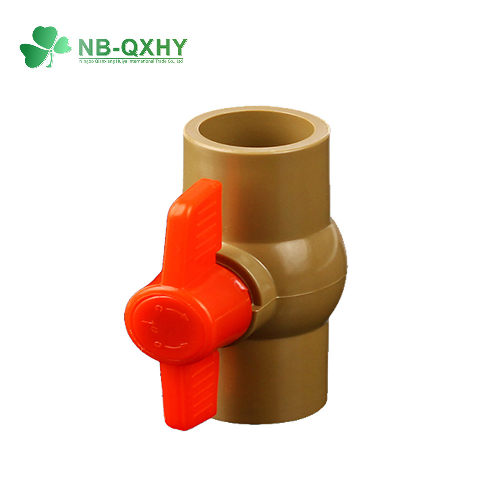 Hot Selling PVC Brown Body Compact Ball Valve in Brazil