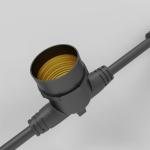 IP67 LED Waterproof Cable Connector For Retro E27 Lamp Head Running Horse Light