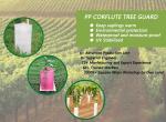 Anti Uv Corrugated Plastic Tree Guard 2mm Thickness