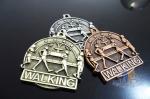 Marathon Die Cast Medals By Zinc Alloy , Custom Metal Running Engraved Medals