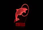 Dolphin Optical 3D LED Illusion Lamps Base 87*87*38mm RGB Color Decoration