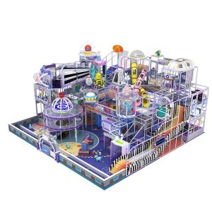 Wholesale 280 Squares Modular Indoor Play Structure Space Theme Adventure Indoor Park Purple from china suppliers