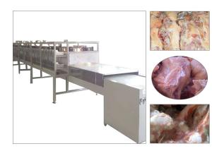Wholesale Automatic Industrial Hot Sale Microwave Meat Thawing Machine Tunnel Type Meat Thawing Machinery Equipment from china suppliers